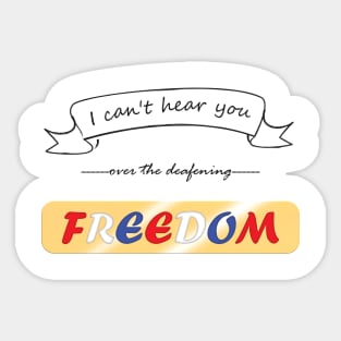 Funny Freedom Sticker